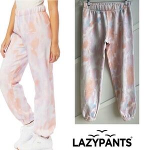 The Lazypants Joggers Rainbow Tie Dye Cotton sweatpants size M